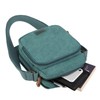 Troop London TRP0239 Classic Canvas Across Body Bag Khaki