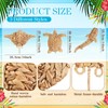 Threehoney 3 Pcs Boho Beach Wall Decor Summer Coastal Wicker