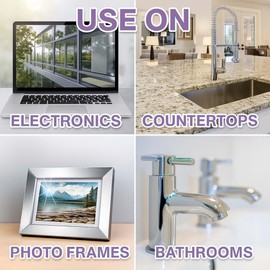 Ultra Clear Platinum Glass Cleaner, Crystal Clear Streak-Free Shine Polished Finish, for Commercial and Residential Use Lavender Fresh, 5 Gallons