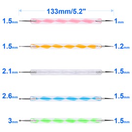 10PCS Dotting Tools Set For Nail Art, Embossing Stylus For Painting