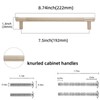 POVEFONK 10 Pack 7-1/2 inch(192mm) Champagne Bronze Kitchen Cabinet Handles
