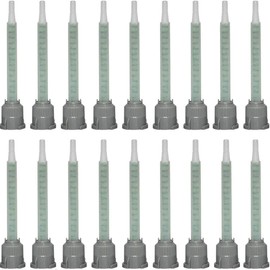 PAGOW 20 Pcs Epoxy Mixing Nozzle Tip, Resin Mixer Adhesive Gun Nozzles for Mix, Gun Applicatior for 50ml/1.7oz AB Glue Cartridge Glue Gun(1:1Ratio)