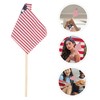 KOMBIUDA Patriotic Home Decor Small American Flag Handheld Weatherproof Fabric