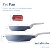 PRICUSIS Nonstick Ceramic Frying Pan Skillet, 8+12 Inch Induction Compatible