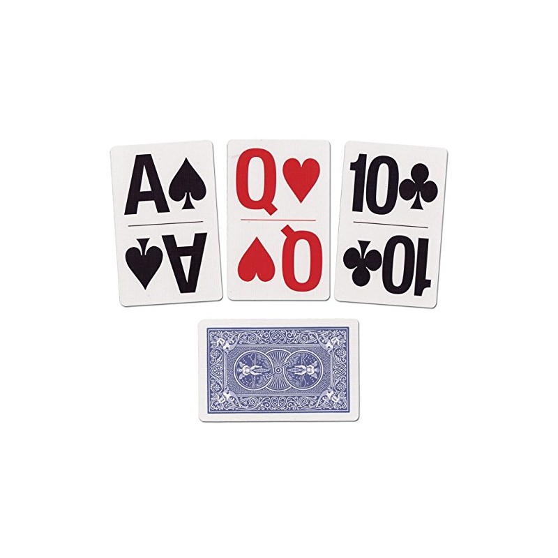 Bicycle Großes Druck Spiel (blau)