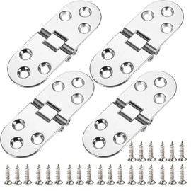 Table Hinges Door Hinges Hinges Hardware Furniture Hinges Folding 180 Degrees 4-Pack for Furniture Fixing and Repair Wear-Resistant Anti-Corrosion Furniture Fixing and Repair Hardware Easy to Install