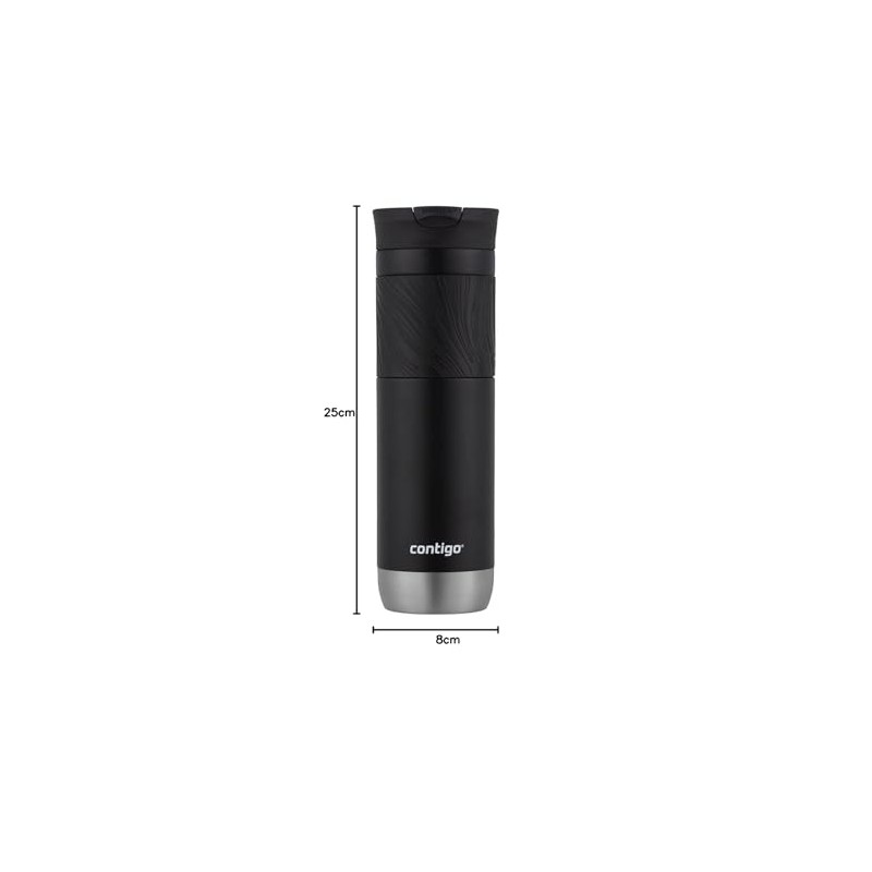Contigo 2094860 Byron 2.0 Regaliz, Negro, 24 oz