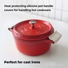Carrotez Silicone Pot Holders, Heat Resistant Pot Handle Covers for