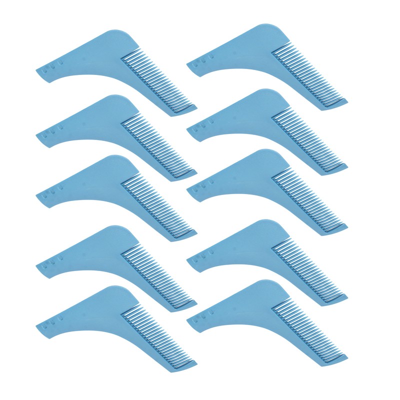 10PCS Beard Shaper Template L Shape Prevent Static Beard Shaping