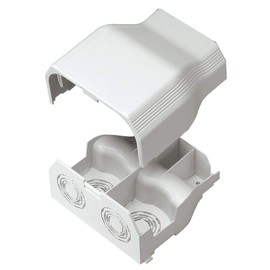 Panduit T70EEIW Power Rated Raceway Entrance End Fitting, Off White
