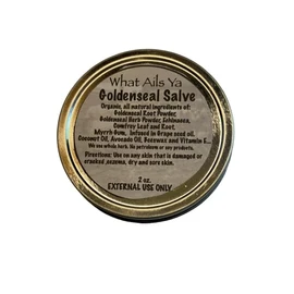 Goldenseal Salve with Myrrh gum - 2 oz tin," What Ails Ya"Unisex