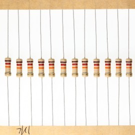 HUABAN 100 Pieces 0.5 Watts 1/2 W 12K Ohm 5% Carbon Film Resistor