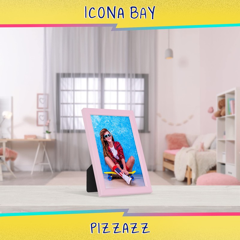 Icona Bay 4x6 (10x15 cm) Picture Frame, Pastel Pink Colored