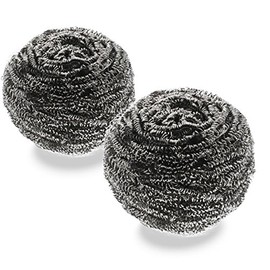 Jemako Professional Stainless Steel Spiral for Cleaning Pans, Pots, Cooking Grates and Much More (Pack of 2)