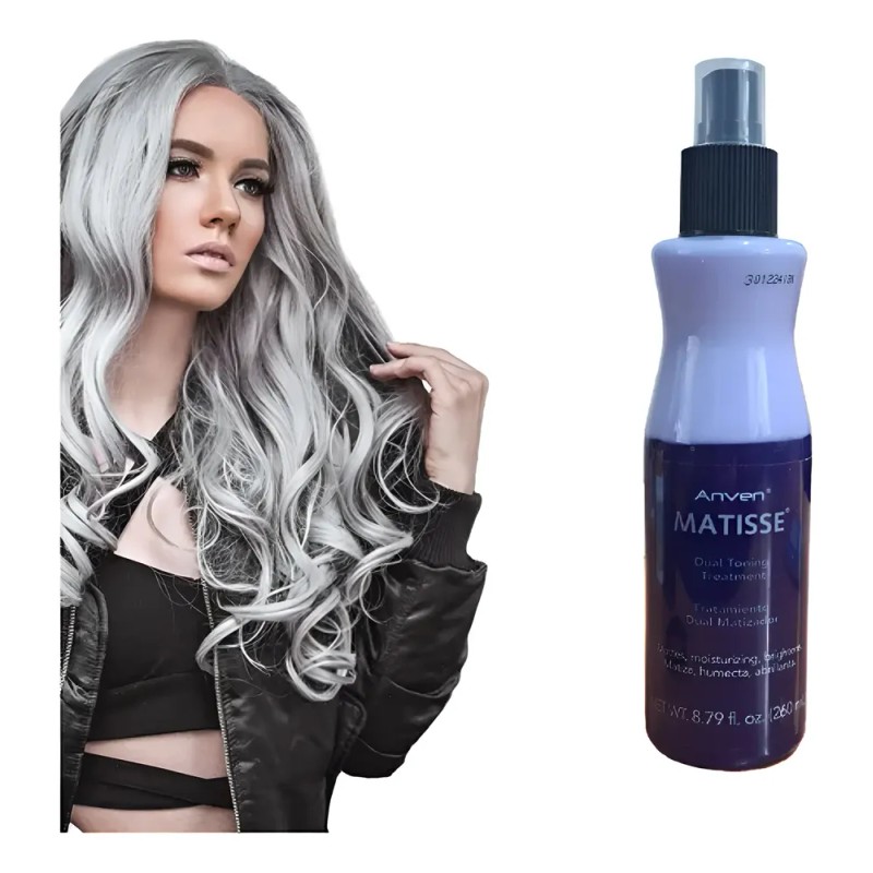 Shampoo Matizador + Tratamiento Dual Sin Enjuague Anven