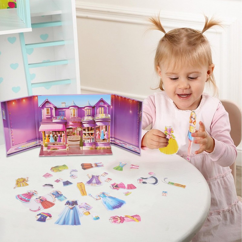 Magnetic Dress Up Dolls for Girls - Paper Doll Dress