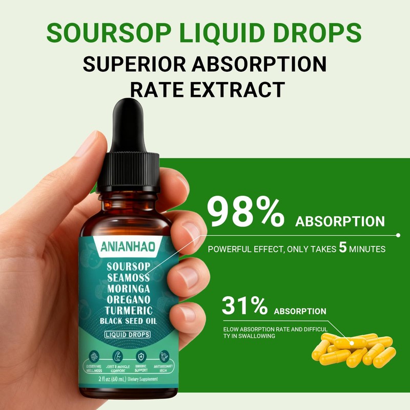 Soursop Bitters - Internal Cleansing, Supporting Digestive Health and Immune