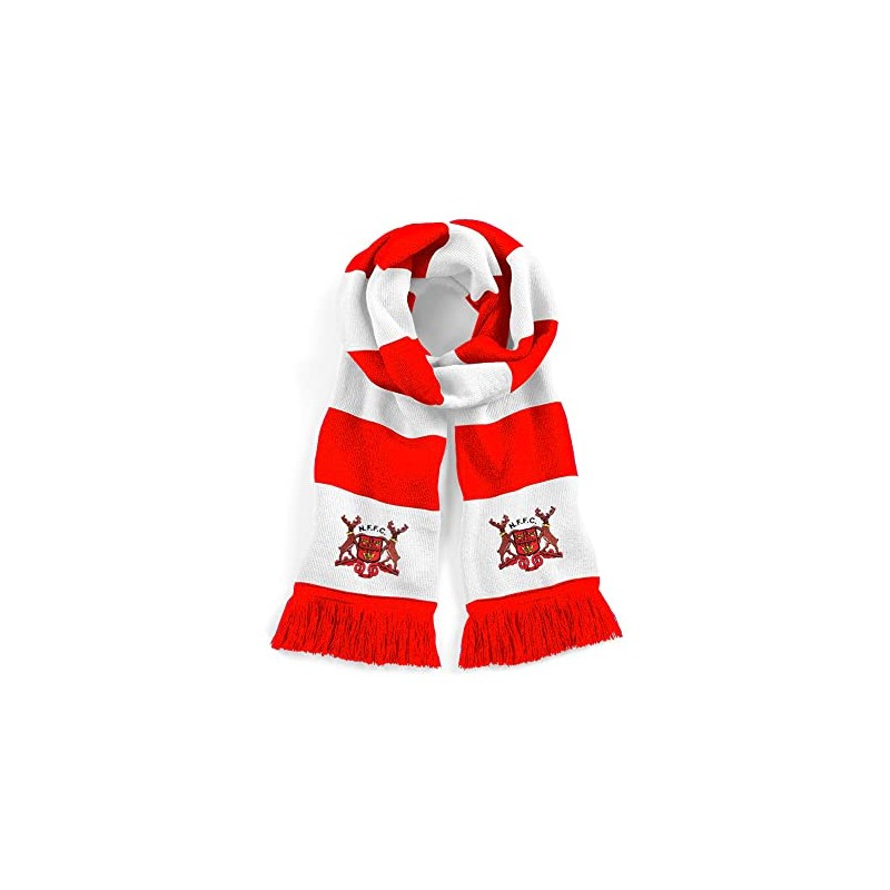 Nottingham For. 1960s-1970s Retro Traditional Football Scarf Embroidered Logo