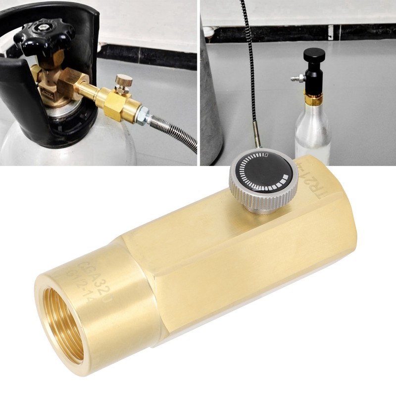 Carbon Dioxide Cylinder Refill Connector Adapter Kit CGA320 to TR21‑4