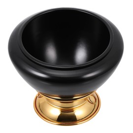 Kisangel 1pc Black Sound Bowl for Meditation and Durable Singing Bowl for Mindfulness and Relaxation Accessory for Healing Practices