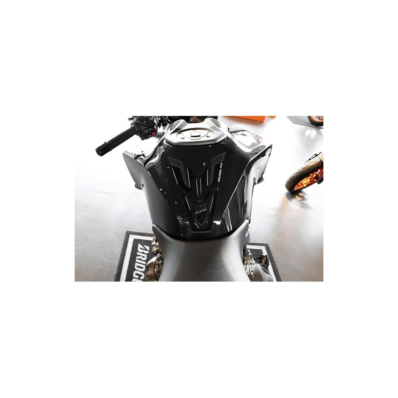 Tankpad 3D Paint Protector Compatible with Yamaha MT-09 Teck Black