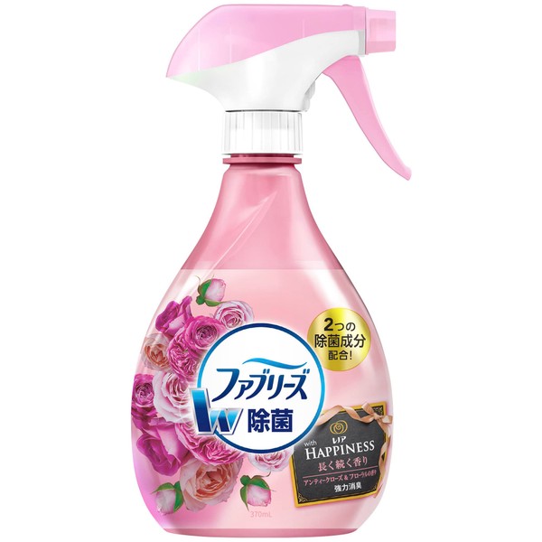 Febreze Odor Eliminating Freshener for Fabrics, with Lenoa Happiness, Antique Rose & Floral Scent, 12.5 fl oz (370 ml), , ,