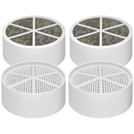 KUETERYUN Bath Filter Compatible with Crystal Quest Bath Replacement Cartridge,for Hard Water - Filters Chlorine -4 Pack