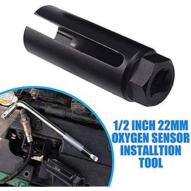 SUNWAN 22mm 1/2" Car Oxygen Sensor Lambda Installation Socket Tool 8mm CUT-OUT
