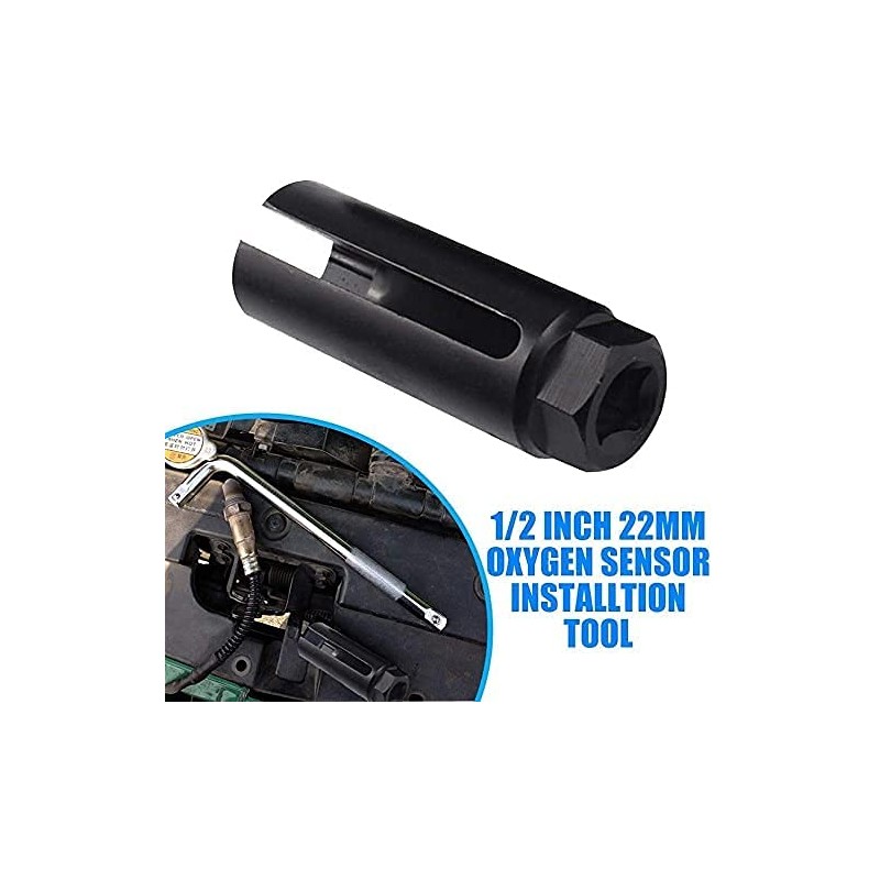 SUNWAN 22mm 1/2" Car Oxygen Sensor Lambda Installation Socket Tool