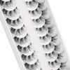 Clear Band False Eyelashes D Curl Russian Stripes False Eyelashes