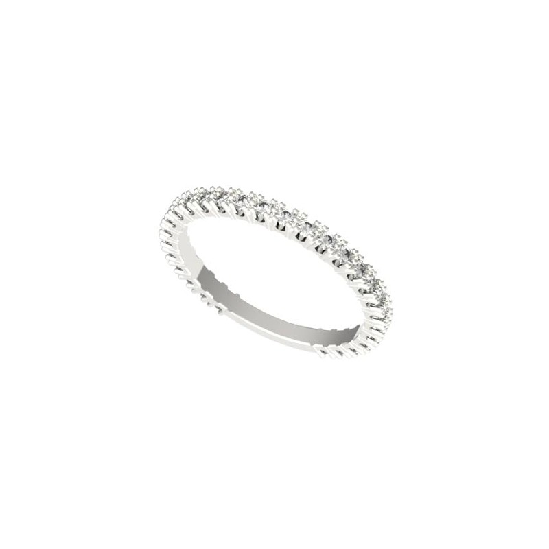925 Sterling Silver Eternity Ring For Women | Simulated Diamond