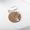 925 Sterling Silver 2ct Solitaire Cubic Zirconia Diamond Stone Dangle