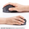 Sanwa Supply MA-EWBS528LBK Quiet Wireless Ergonomic Mouse (2.4 GHz Wireless,