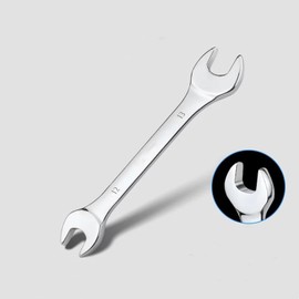 FLZOSPER 12mm×13mm Standard Open End Wrench，Metric Spanner，Flat Head Chrome Vanadium Steel With Mirror Polish