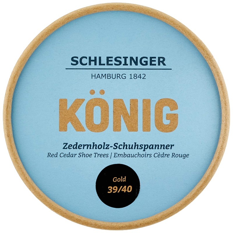 Schuhspanner Zedernholz König 1er, messing, Gr. 41/42