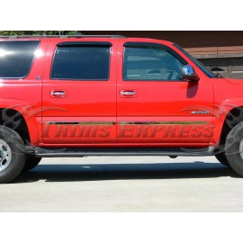 Trims Express-Made in USA 1999-2006 Chevy Silverado Crew Cab Flat Body Side Molding Stainless Trim 1.5"