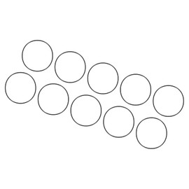 QUARKZMAN Pack of 10 Nitrile Ring Sealing Ring Washer 40 mm x 38 mm x 1 mm for Tap Plumber Repair Seal Connection, Black