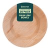 BOSNAL - Palm Leaf Biodegradable Bowls, 9.5 inch Round Soup