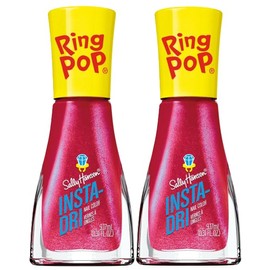 Sally Hansen Insta-Dri, Ring Bling Pop, Quick Dry, Long Lasting, Streak-Free Shine, Pink Nail Polish - Pack of 2