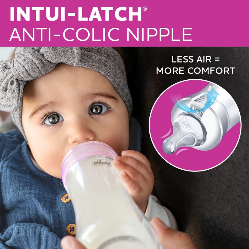 Chicco Duo Newborn Hybrid Baby Bottle Starter Gift Set with