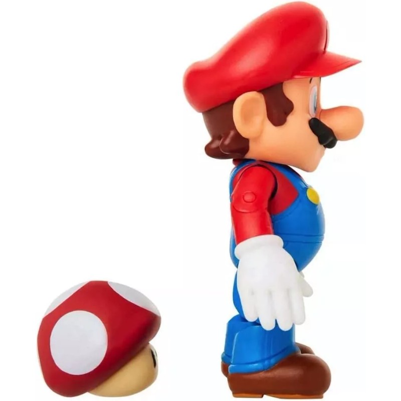 Jakks Pacific Figura Coleccionable Mario Bros + Accesorio Articulada 10cm