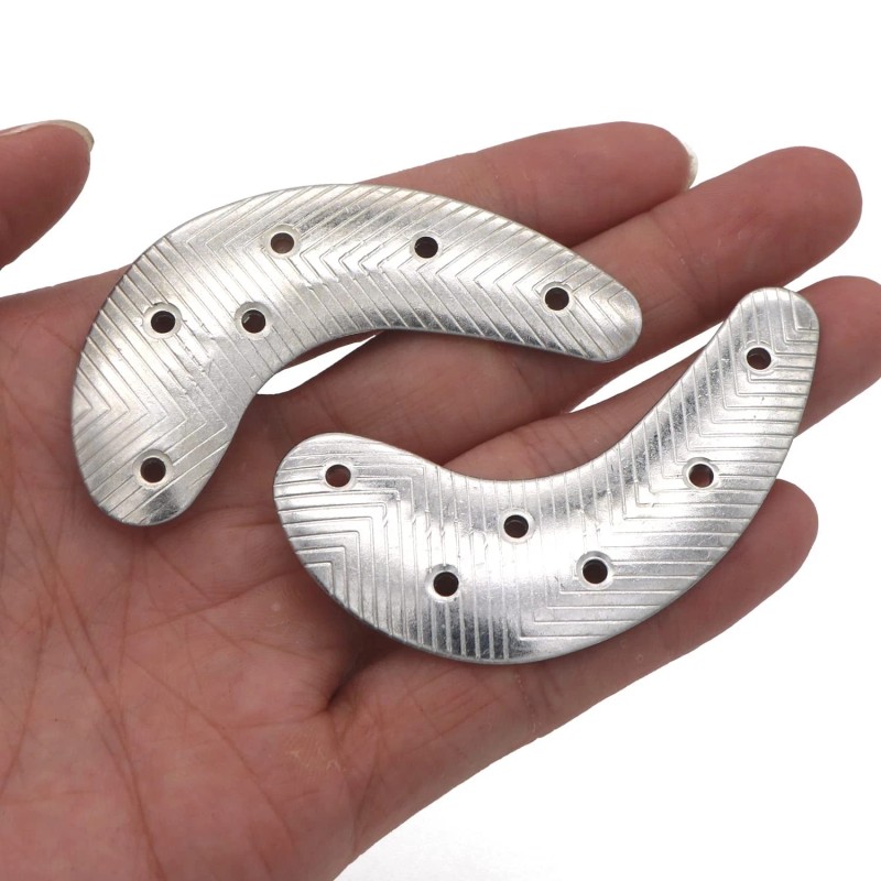 Goetor Heel Plates 4 Pcs Metal Shoes Heel Taps Tips