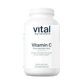 Vital Nutrients Vitamin C 1000mg (100% Pure Ascorbic Acid) - Vegan Antioxidant Supplement for Immune Support and Iron Absorption* - Gluten, Dairy and 
