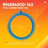 2 Pack 896584000-143 Blue Front Tire Kit with Super Hump