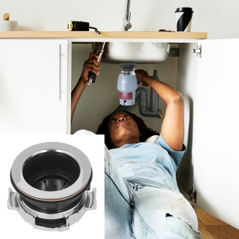 114mm Garbage Disposal Sink Flange Kit with Splash Guard Stainless