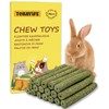 TOKAYIFE Rabbit Chew Toys, 210g Rabbit Treats Natural Timothy Hay