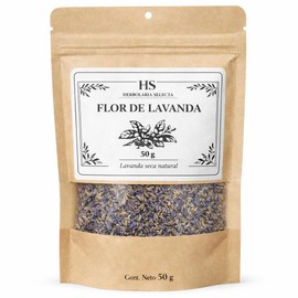 Herbolaria Selecta Flor de Lavanda Seca Natural, 50 G, Aroma Floral Intenso, Ideal para Infusi?n