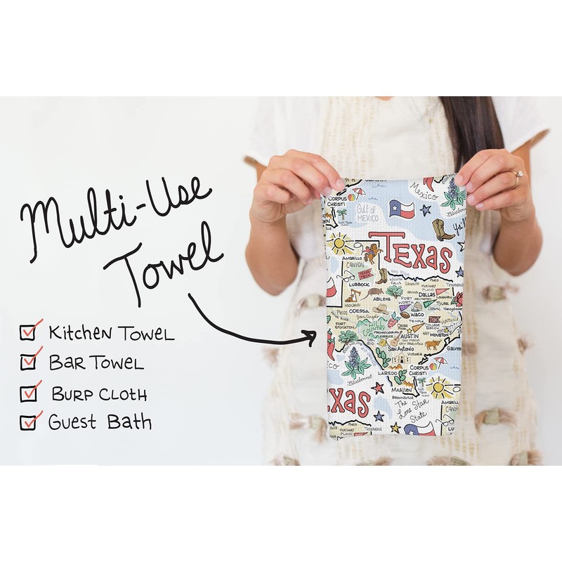 State Map Multi-Use Towel (Massachusetts)