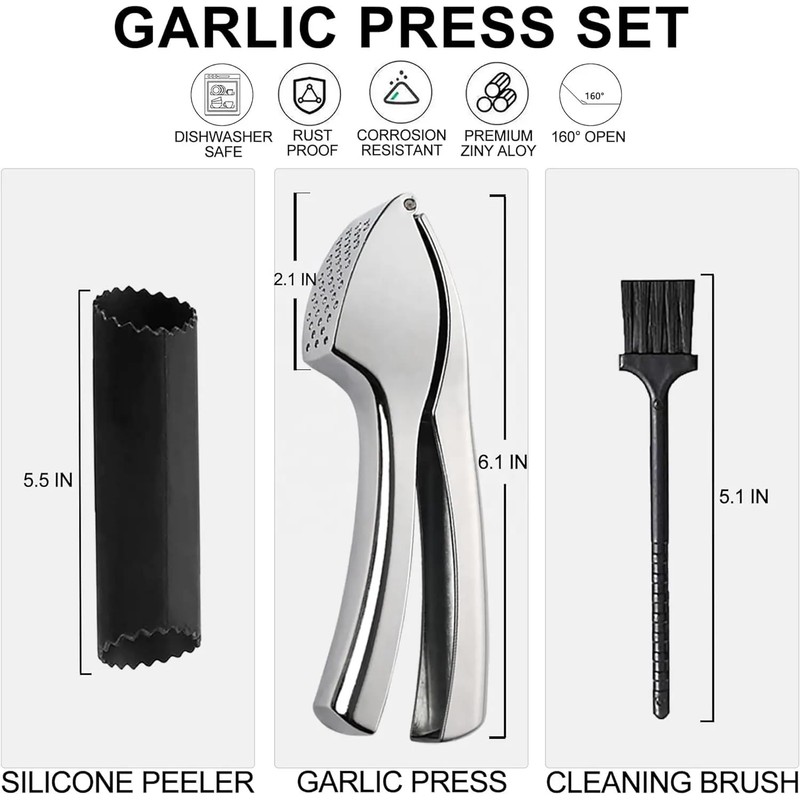 Ultra Premium Garlic Press – Heavy-Duty Garlic & Ginger Crusher