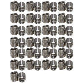 XunLiu 304 Stainless Steel Wire Thread Insert Stripped Thread Rethread Repair (50, M6-1.0X2.0D)